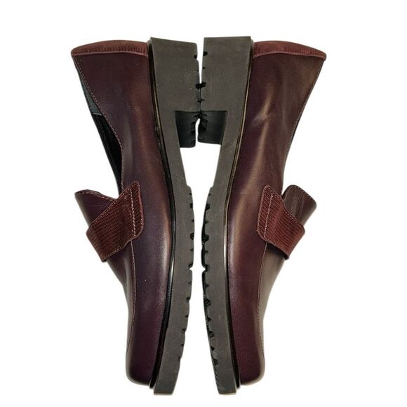 Munro Geana Wine Color Leather Loafers Shoes(Size 8M) - Picture 3 of 11